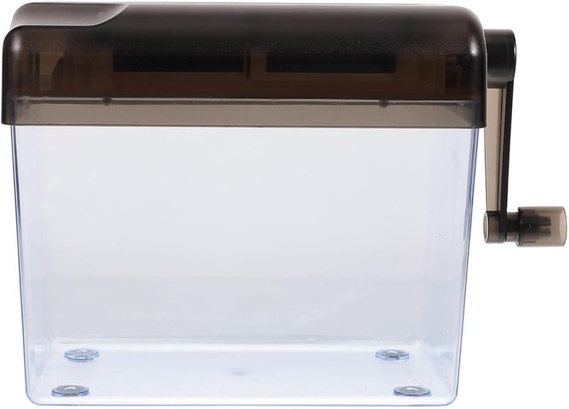 Manual Paper Shredder Portable Hand Crank for Home Office Desktop Document Receipt Shredding - Image 1